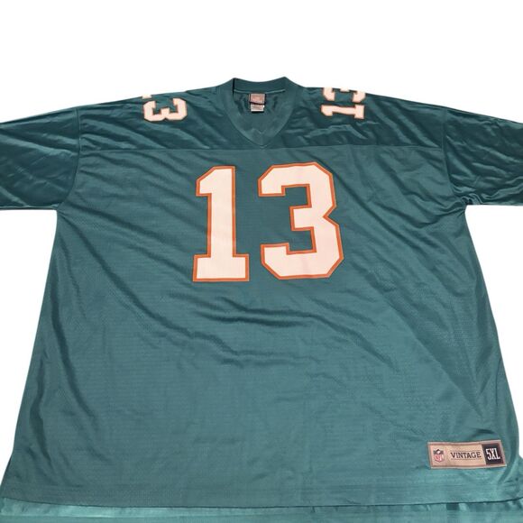 Vintage NFL Pro Line Dan Marino Miami Dolphins Jersey Teal 13 Mens 5XL Rare VTG - Picture 2 of 12